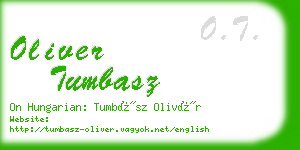 oliver tumbasz business card